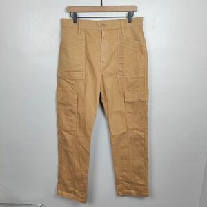 Madewell 90s Straight‎ Cargo Pants Womens 30 Tan Utility Pockets Cotton Blend